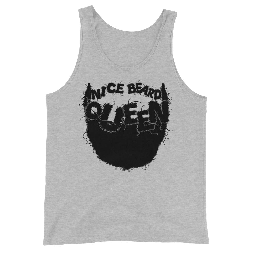 Nice Beard, Queen Tank Top (black)