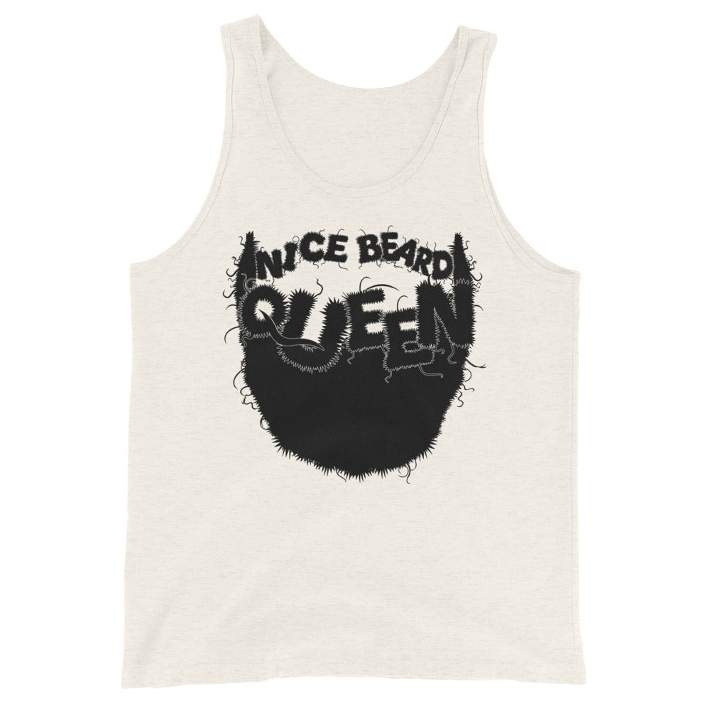 Nice Beard, Queen Tank Top (black)