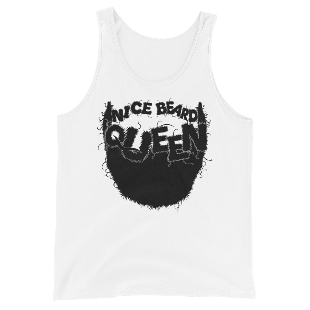 Nice Beard, Queen Tank Top (black)