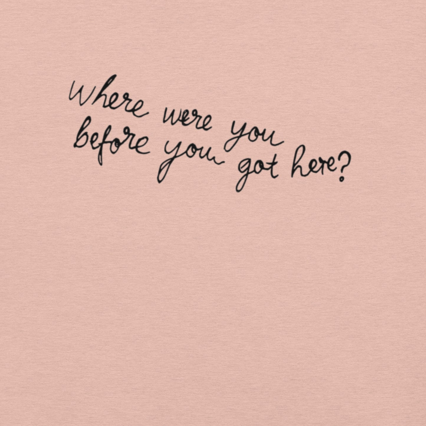 Where Were You Before You Got Here? T-shirt